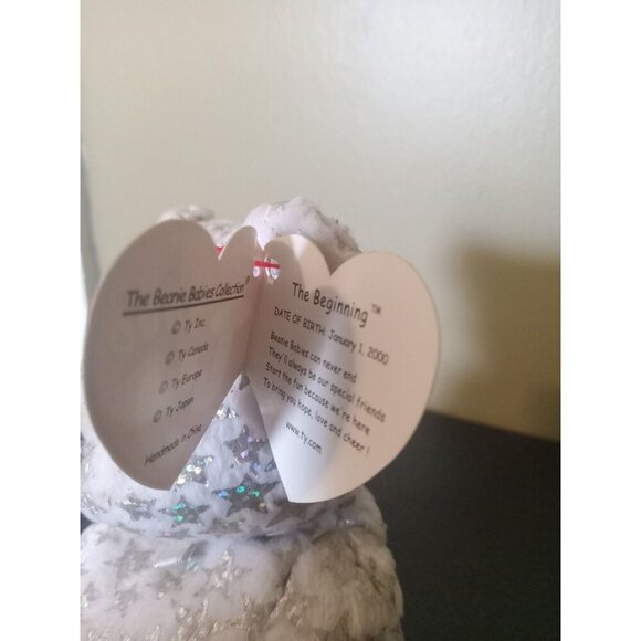 Ty Beanie Baby "The Beginning" Bear 2000 - With Tag - Collectible - Picture 3 of 4